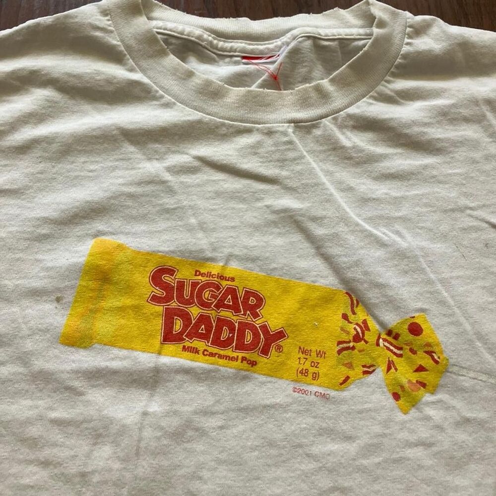 American-vintage Men's White and Cream T-shirt